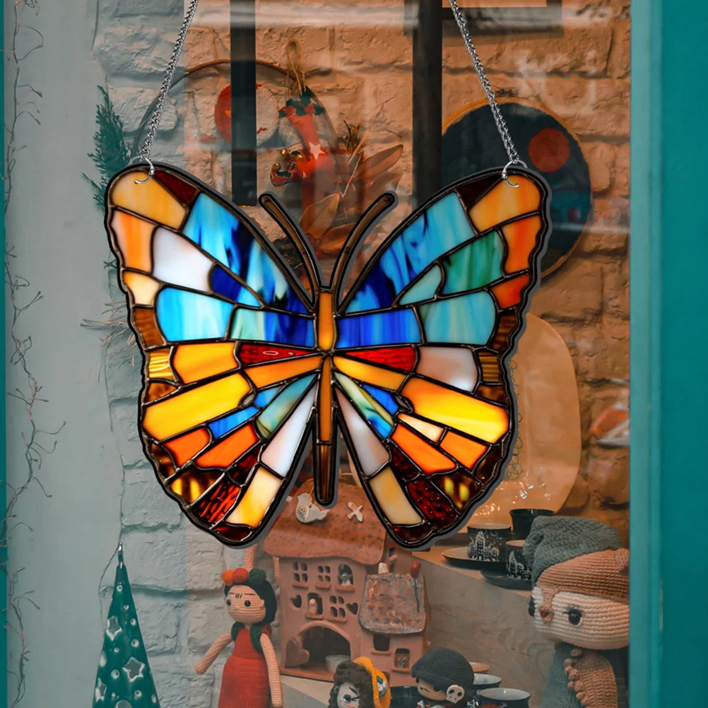 

Butterfly Ornament House Decorations for Home Hanging Acrylic Exquisite Window Homedecor Wall Iron