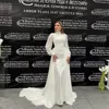 Simple Mermaid Wedding Dresses Woman's Formal Long Sleeve High Neck Appliques Bride Gowns Elegant Vestidos De Novia Customized 1