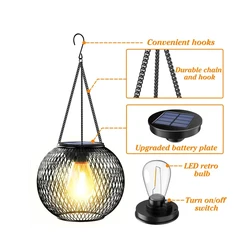 Decorative Waterproof Solar Hanging Lanterns for Outdoor Gardens and Yards (TYPE 1)