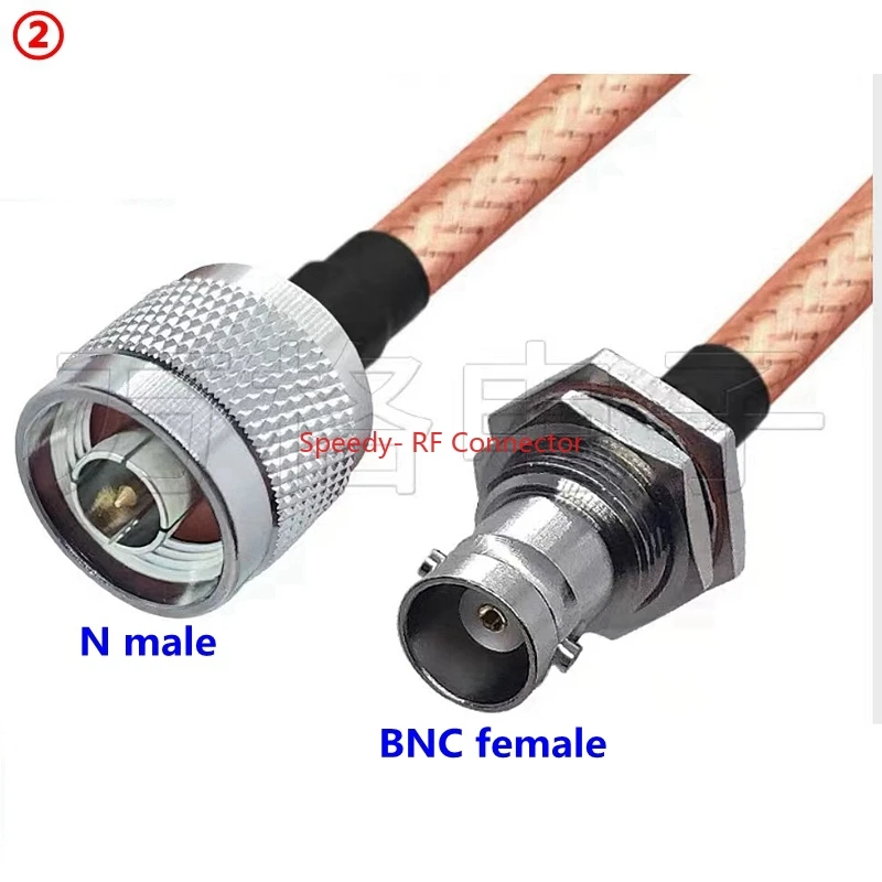 tipo n macho para q9 conector femea 02