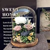 Diameter=25cm Height=25cm 30cm 35cm 40cm 45cm Glass Dome Home Decoration Different Base Transparent Cover Birthday Favor Gift 3
