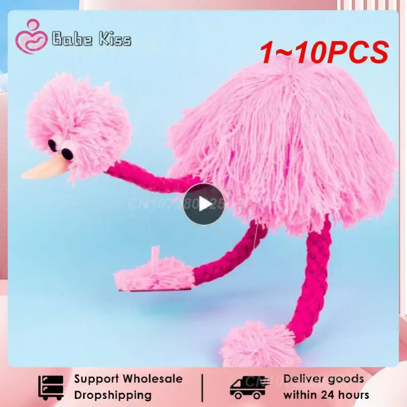 

1~10PCS Creative Stress Reliever Puppet Ostrich Children Interactive Educational Toy Puzzle Trick Stage Performance Puppet