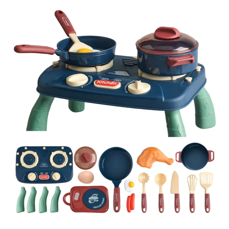 

Pots Cookware Pretend Play Food for Toddlers Learning Cookware Pots Chicken Leg Food Kitchen Cooking Utensils Playset