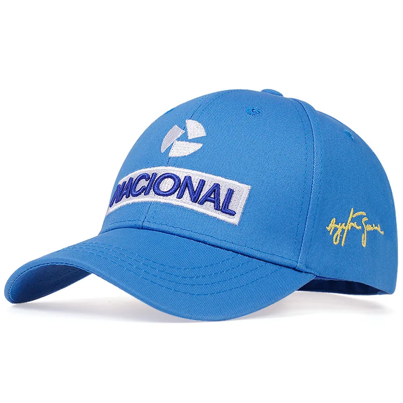 Ayrton Senna Racer Fashion Embroidered Baseball Cap Outdoor Sun Protection Team Hat