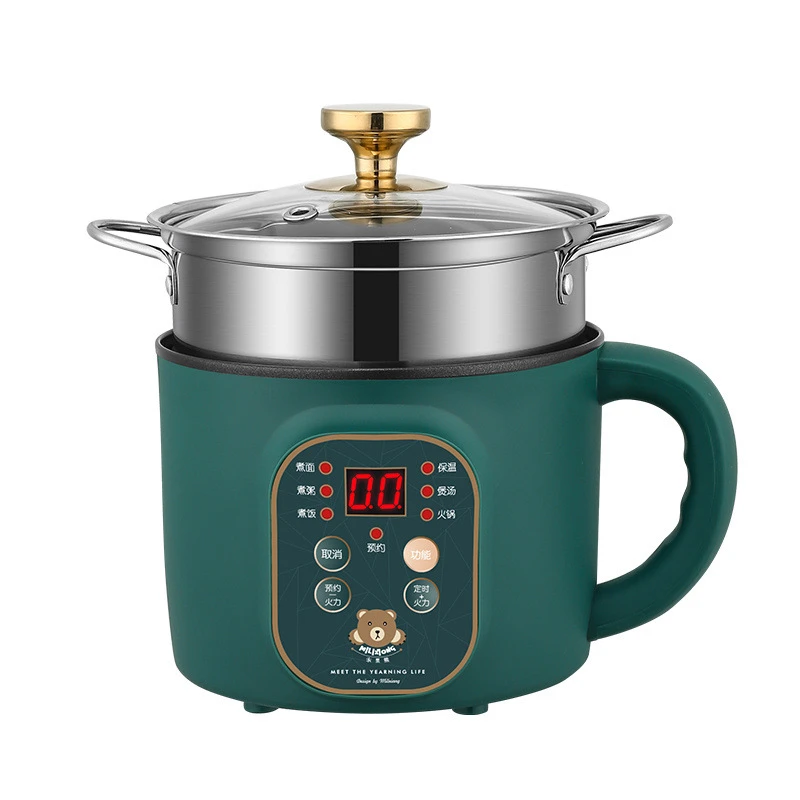 Olla eléctrica a presión portátil de 1.8L y 220V, Mini olla arrocera con cita inteligente para el hogar, cocina individual, olla caliente, de presión| - AliExpress