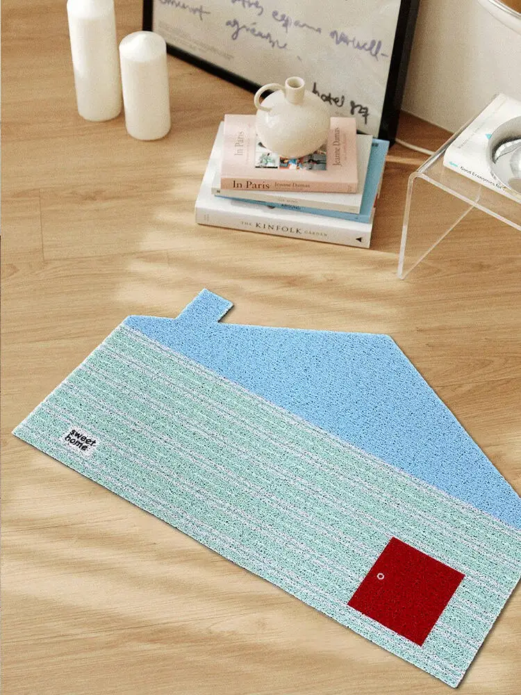 Korean Sle Cute House Entrance Mat Indoor Door Mat Easy to Clean Silk Circle Dustproof Mat Resistant to Dirt And Wear for s