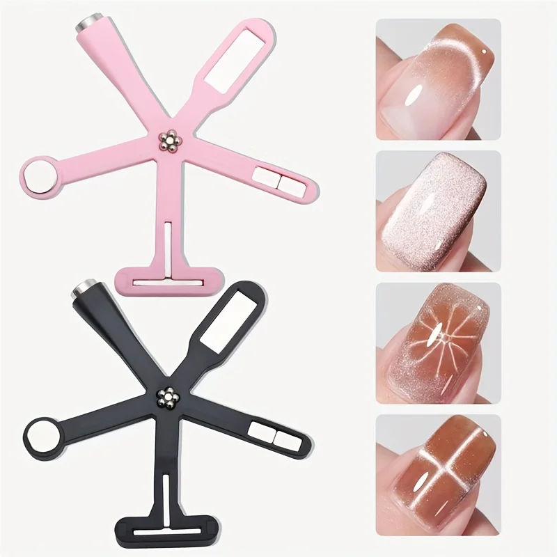6in1 Nail Magnets Manicure Tools Pattern Cat Eye Effect Side Light Half Moon Daisy Flower French UV Attraction