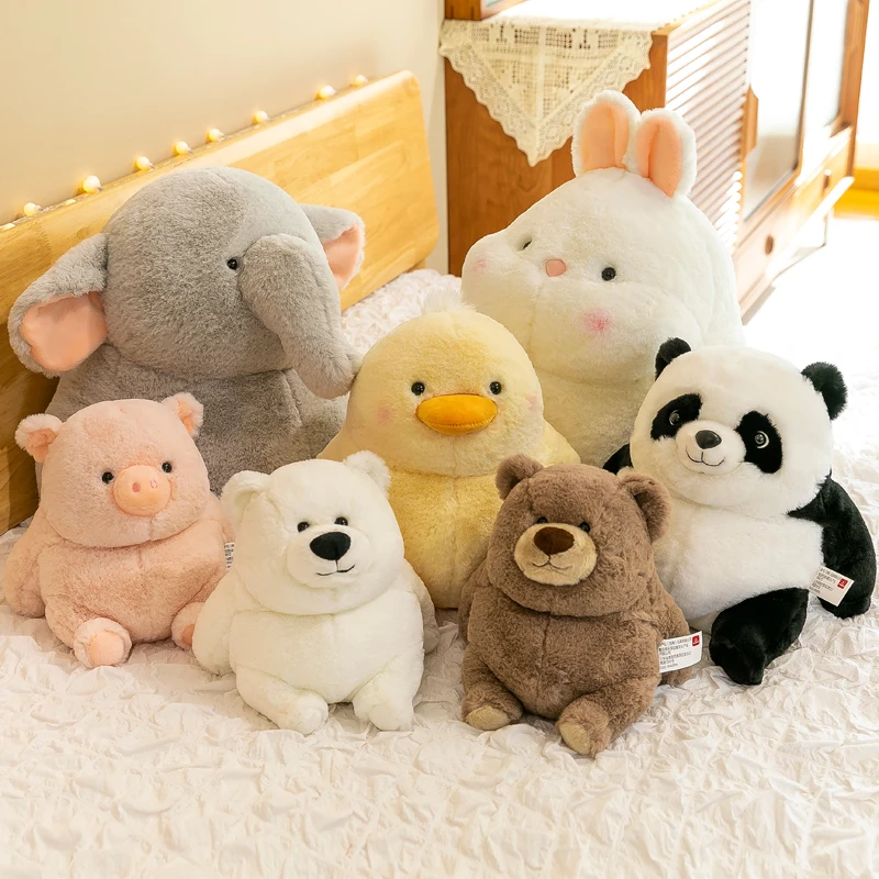 

Fat Bear Doll Piggy Plush Toy Fat Panda Doll Sleeps with Dinosaur Doll Birthday Gift Girl