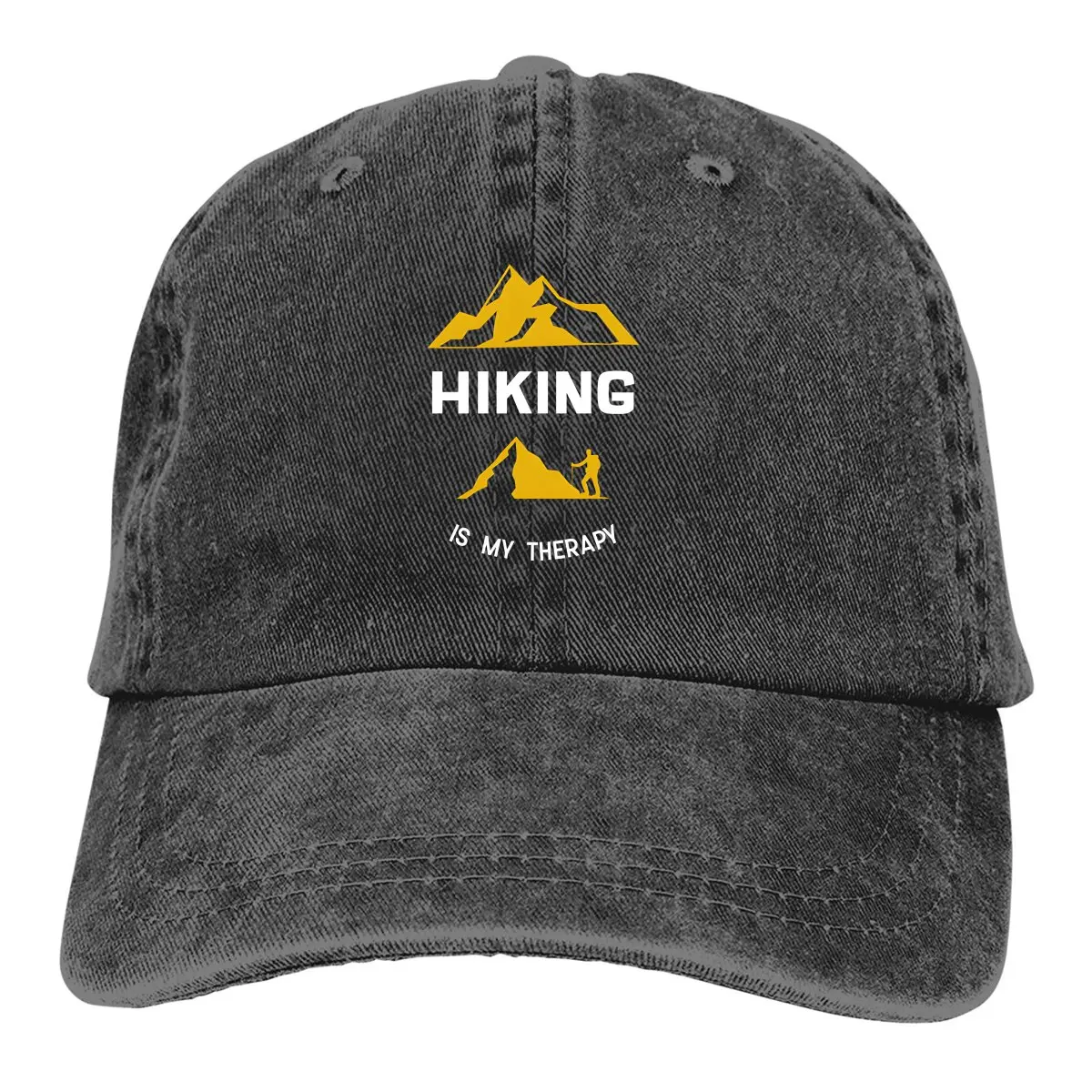 

Hiking Is My Therapy Baseball Cap Men Hats Women Visor Protection Snapback Hiking Caps