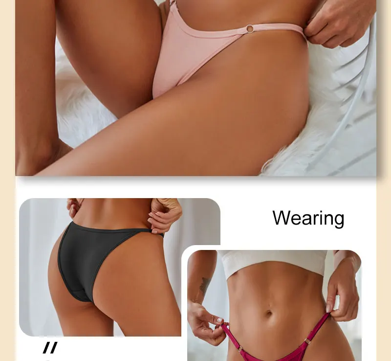 Cotton Bikini Panties - Women’s Low Waist Briefs | Comfortable Soft Cotton Lingerie Set
