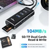 RSHTECH USB C Hub 10Gbps Data Transfer with SD/TF Card Readers Aluminum Multiport Adapter USB Spliter for Laptop Accessories 4