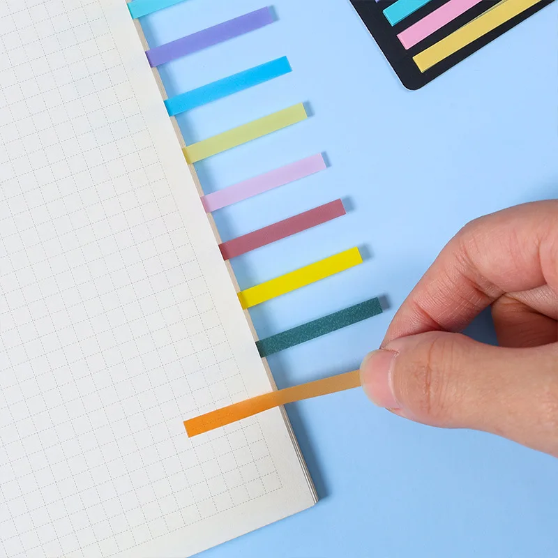 300 pezzi di note trasparenti estremamente fini con etichette adesive con indice attaccate a adesivi colorati ad alto livello di aspetto - immagine 4