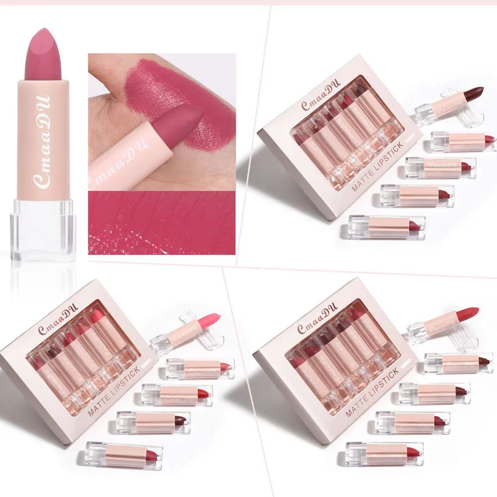 Lippenstift Set 5-teilig Langhaftend Für Exquisites Make-up_voghion.com