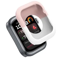 Soft Silicone Shockproof Smartwatch Protector Case Sleeve for Huawei Watch D2 (Pink white)