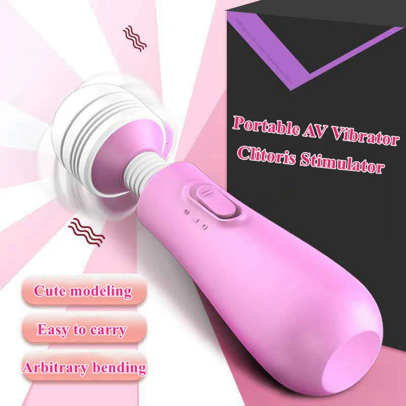 Dildos Mini Drahtlose Tragbare AV Vibrator Klitoris Stimulator Wasserdicht Zauberstab Für Frauen Massage Cut_voghion.com