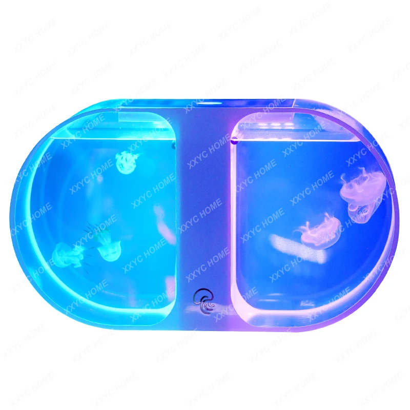 

Double Circle Professional Jellyfish Tank Desktop Fish Tank Clownfish Aquarium Living Sea Moon Chiyue