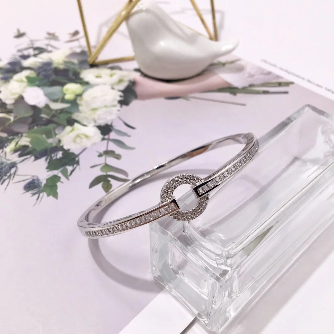 2022 Hot Trend Brand Luxury Circle Diamond Bracelet Gold Rose Gold SilverEveryday Wear, Party, Birthday