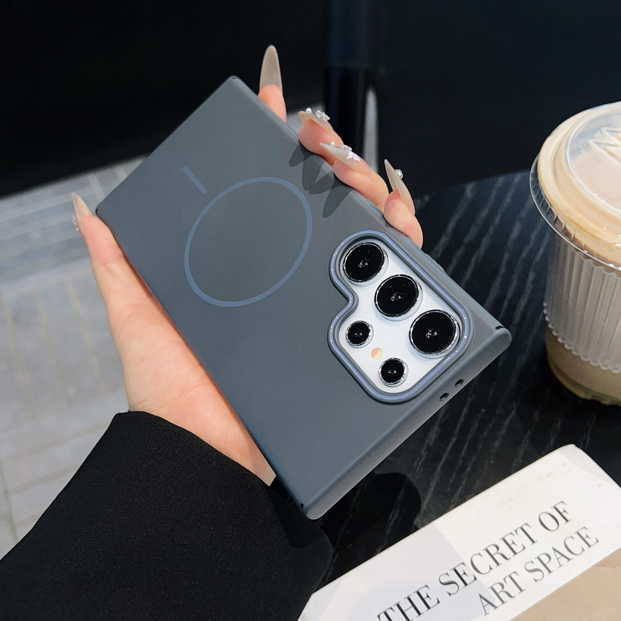 Sleek Magnetic Matte Shockproof Hard Case - Slim Design & Enhanced Protection