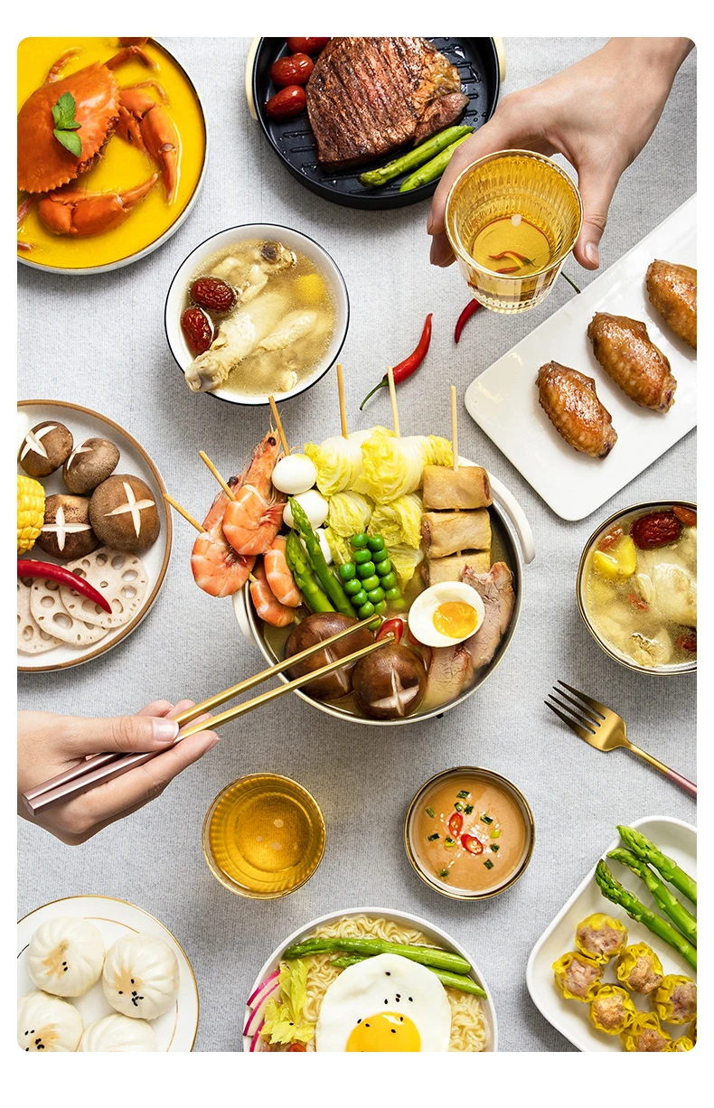 Description Picture 4 of item1.2L Folded Electric Cooking Pot Mini Portable Electric Skillet Split Type Frying Pan Travel Collapsed Multicooker Hotpot 220V