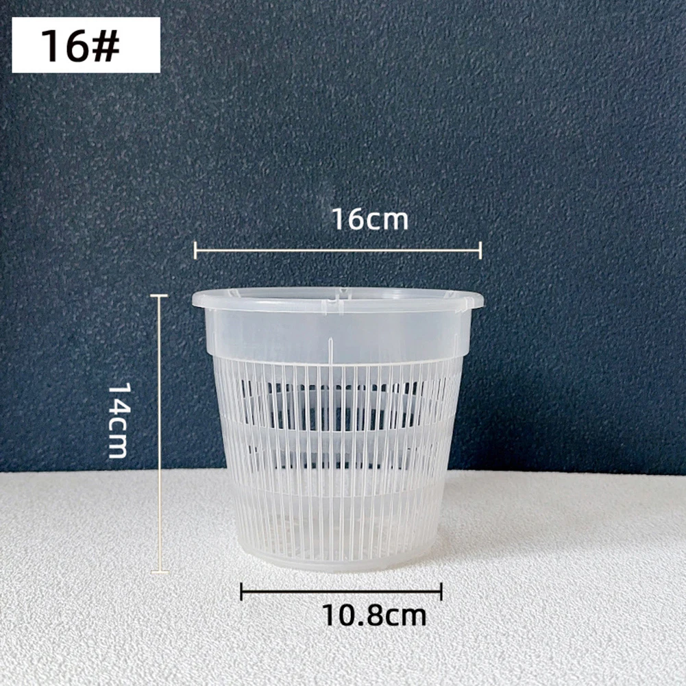 Vaso per piante di orchidee a controllo di radice trasparente vaso di fiori  in plastica fioriera per orchidee vassoio per vasi da fiori scatola per  contenitori per la crescita delle piante 