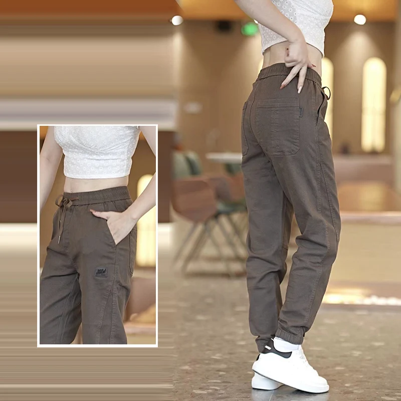 2024 Denim inspired Spring and Autumn Casual Hot Selling Leggings Men's Trendy Loose Sports Pants