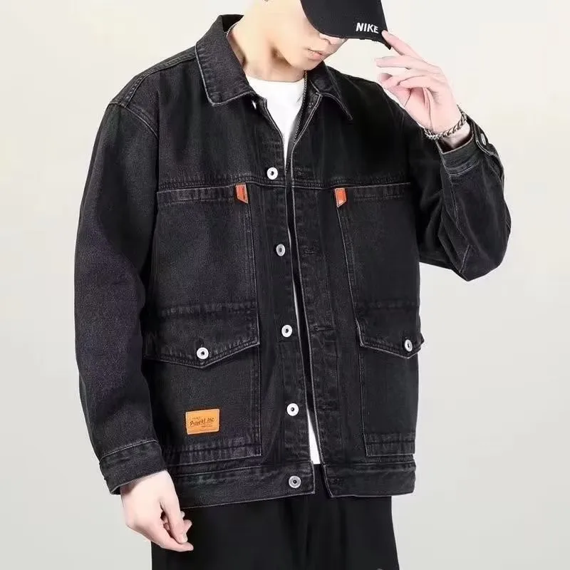 Y846 black denim jacket