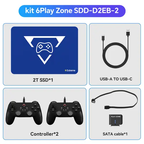 New 2TB Play Zone Game SSD with 20441 Games 3 System in 1 Retro Game Console 80+ Emulators for PS5/PS4/XBOX/XBOX ONE/Switch/PS3 - Image 12