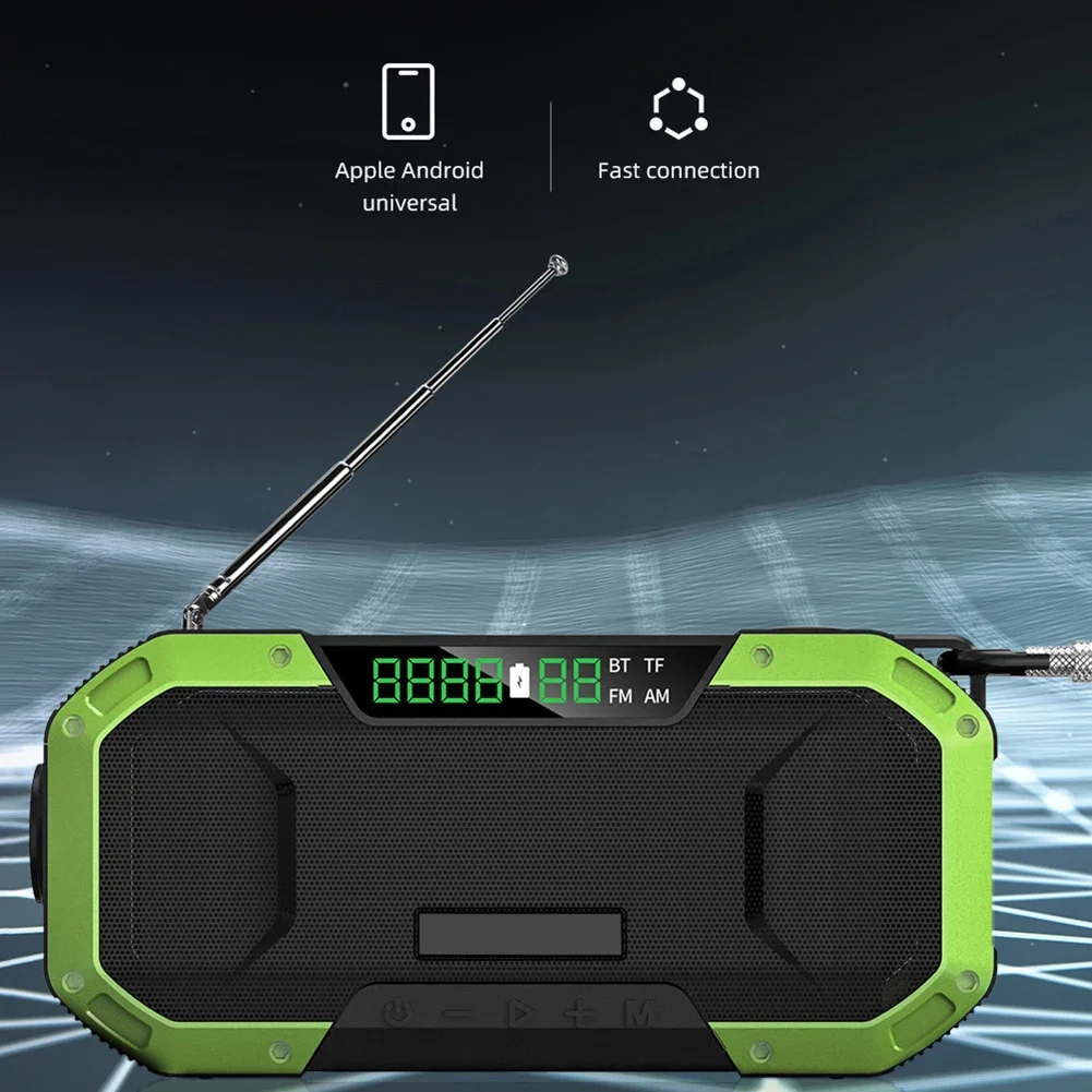 Powerful Emergency Radio With Hand Crank For Off Grid Power On The Go