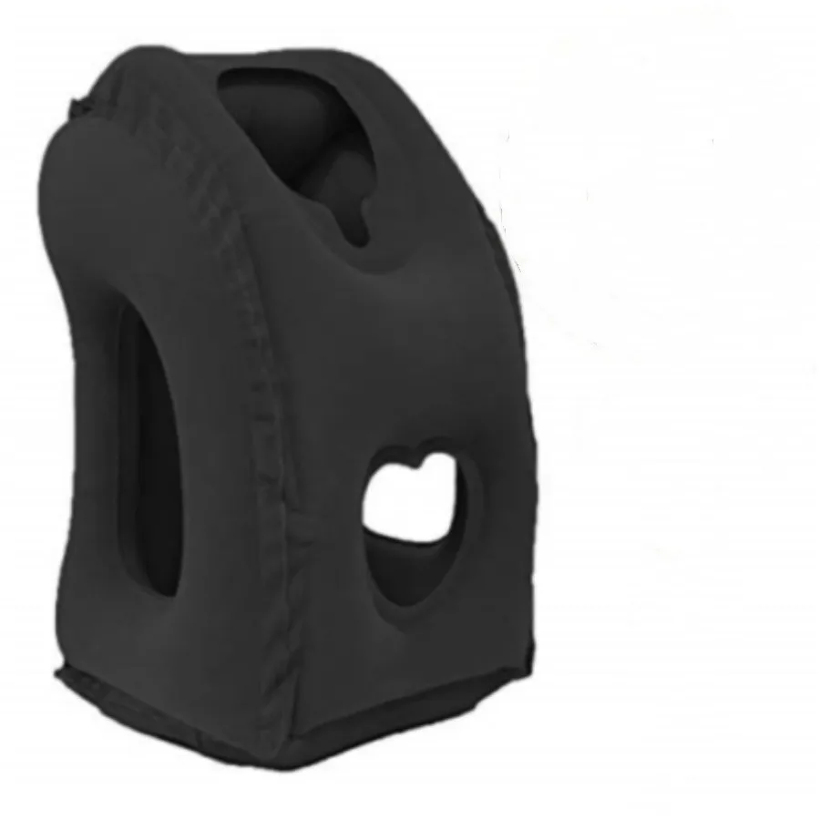 1pc Inflatable Travel Pillow, Airplane Pillow With Patented Valve Design, Travel Accessories With Neck And Head Support, Travel 6