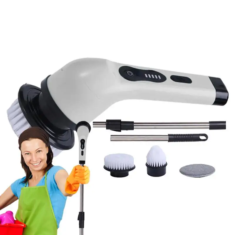 

Cordless Cleaning Brush Shower Scrubber Brush Waterproof Powerful Cordless Shower Scrubber Brush With Adjustable Extension