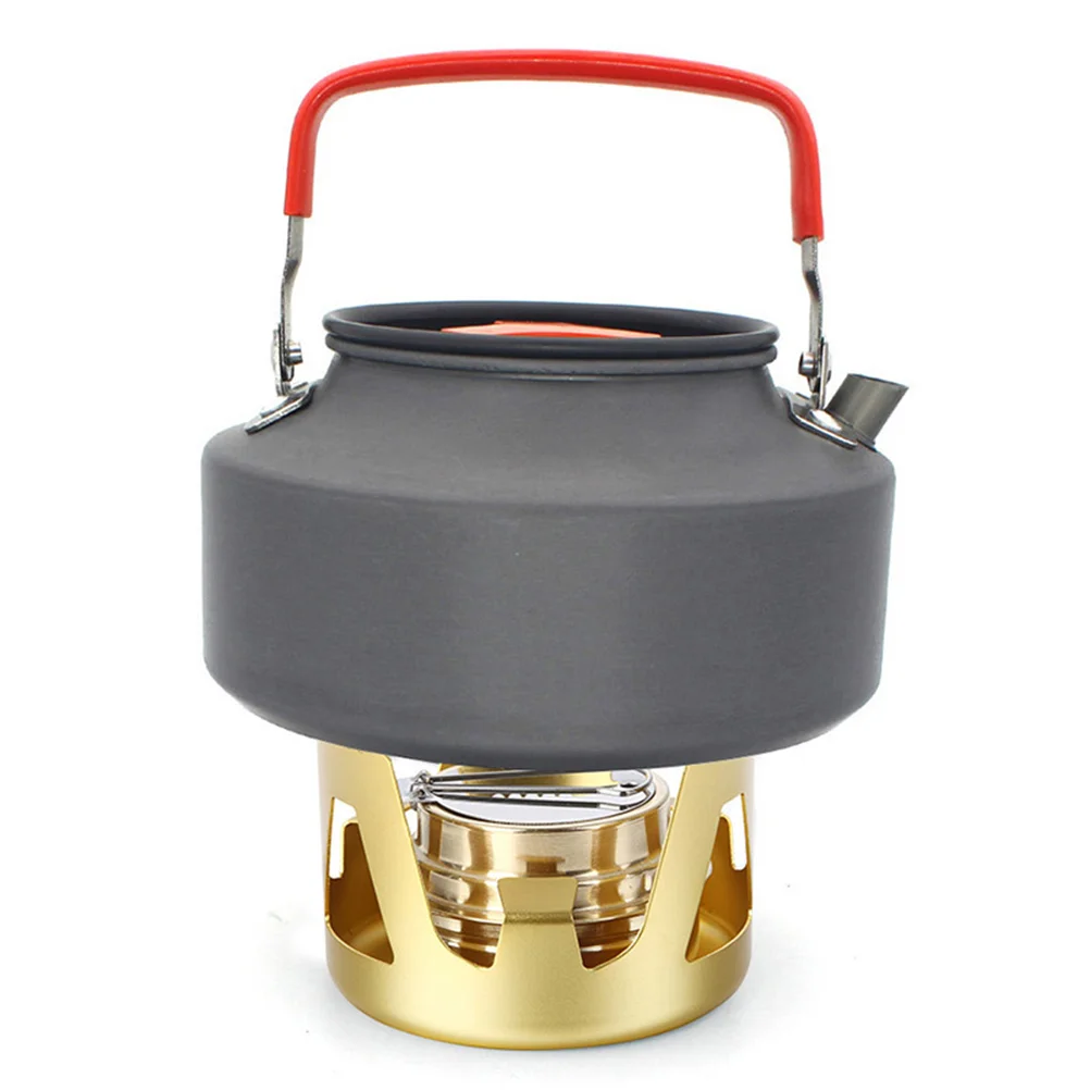 

Portable Outdoor Alcohol Stove Windproof Household Stove for Camping Hiking Trip Travel (Gold)