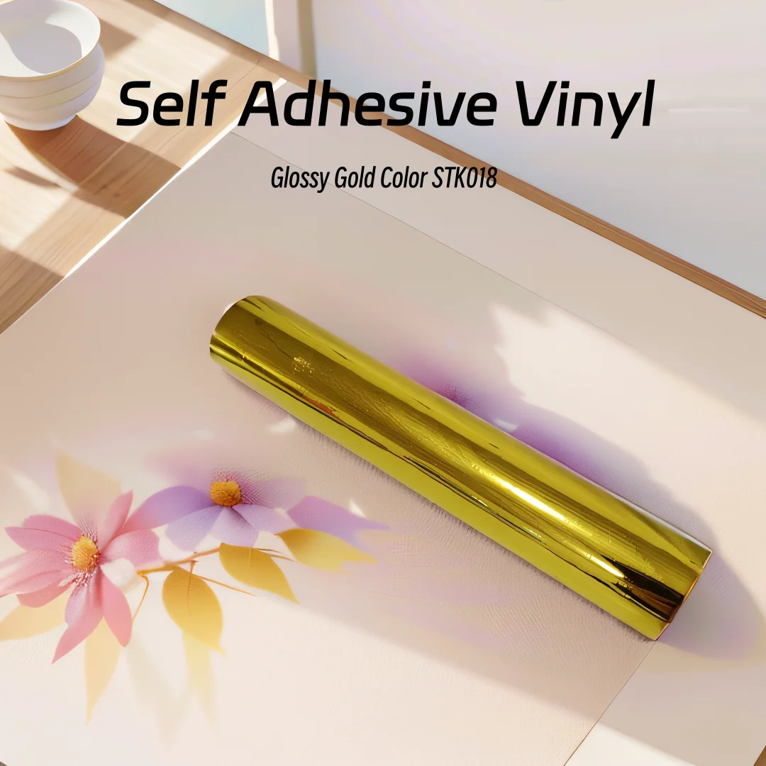 Matte Color Permanent Self-Adhesive Vinyl for Decorative Crafts and Handmade Projects