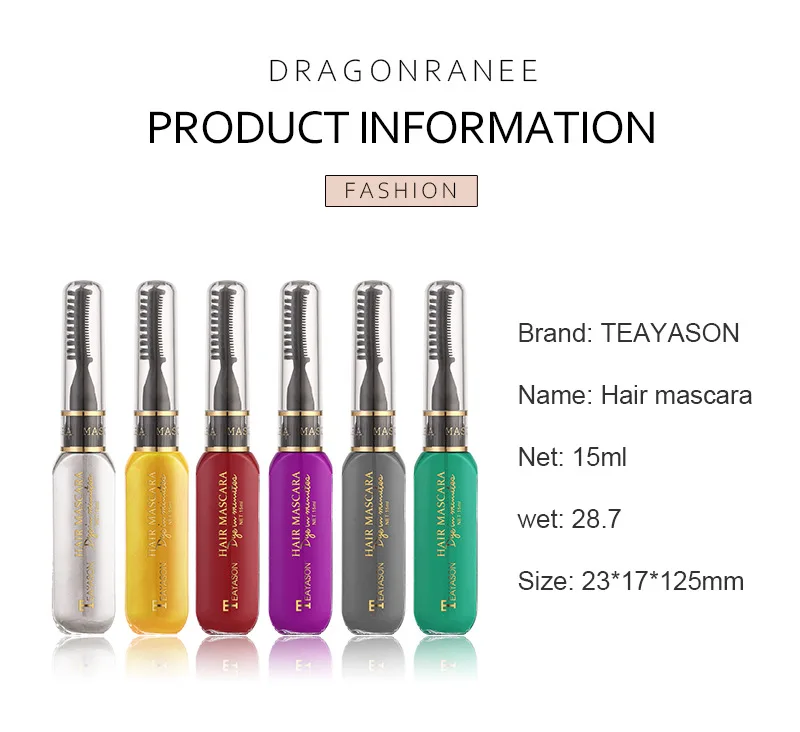 Temporäre Haarfärbe-mascara Auswaschbare Diy Haarfarbe Beauty_voghion.com