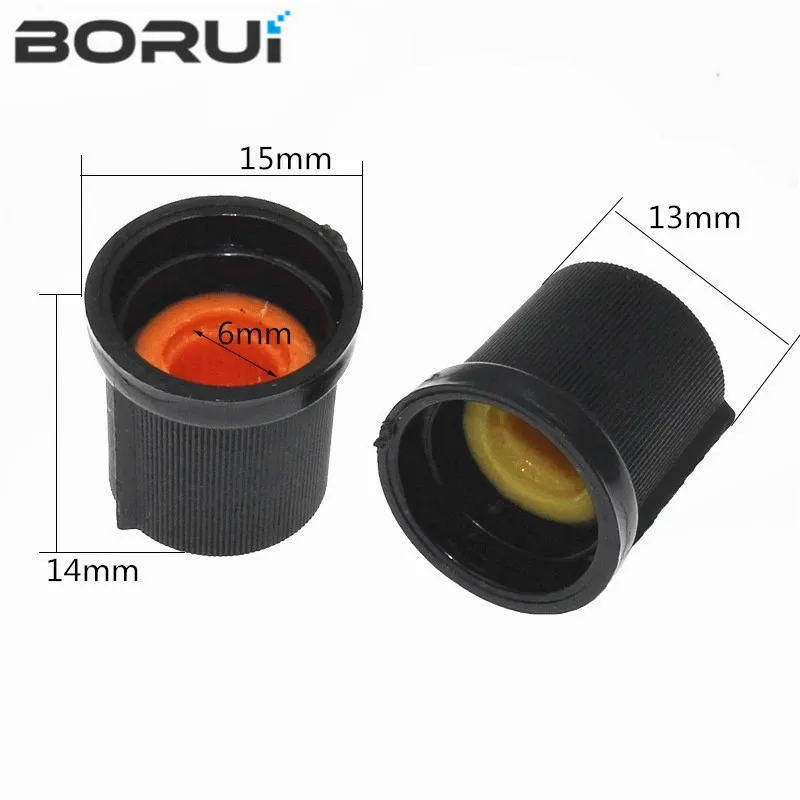 10pcs/lot WH148 AG3 Potentiometer knob Cap AG3 Plastic knob for Diameter 6mm Plum Handle trimmer potentiometer kit