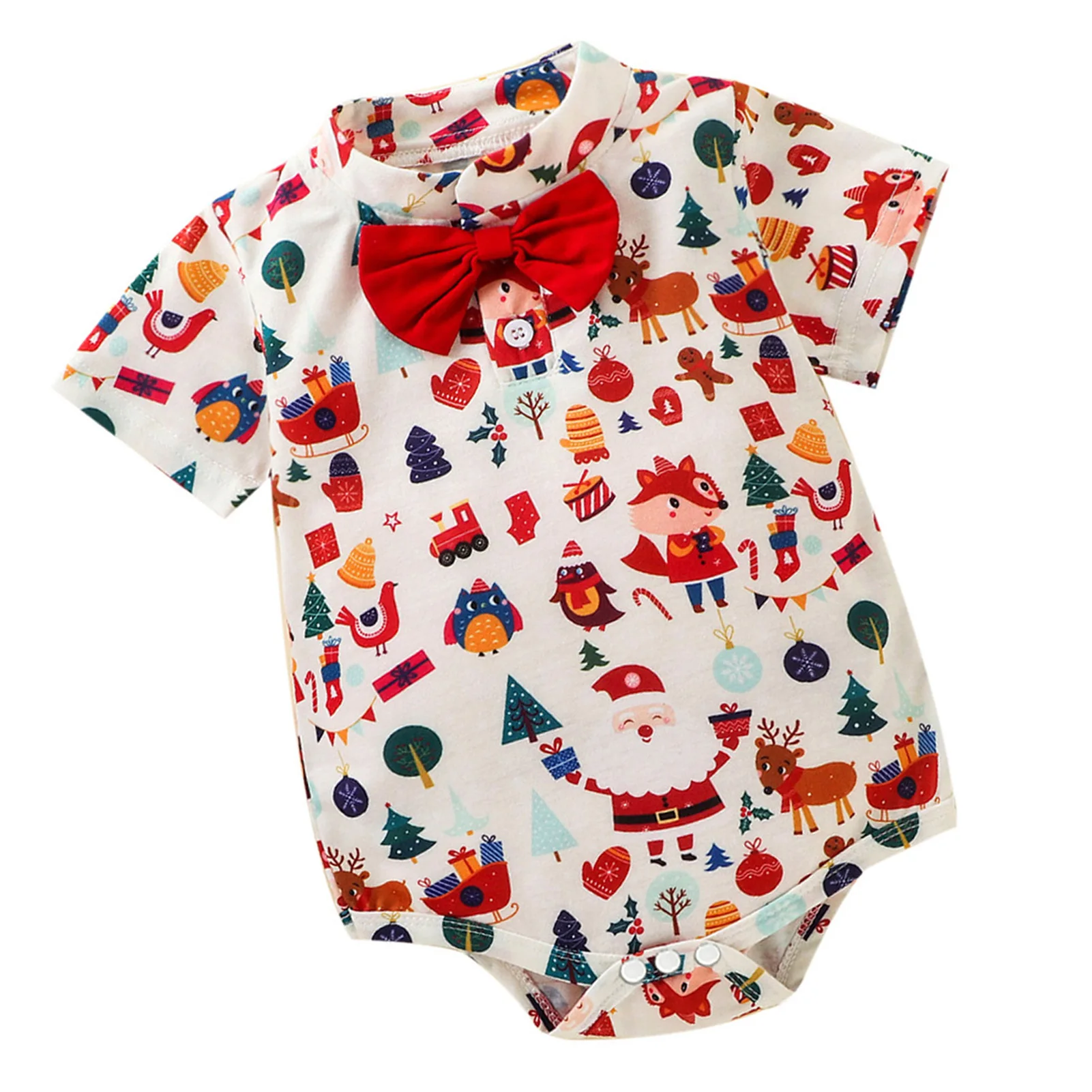 

One-Piece Romper Jumpsuit Breathable Skin-Friendly Bodysuit with Tie for Festival Party Activity Clothes