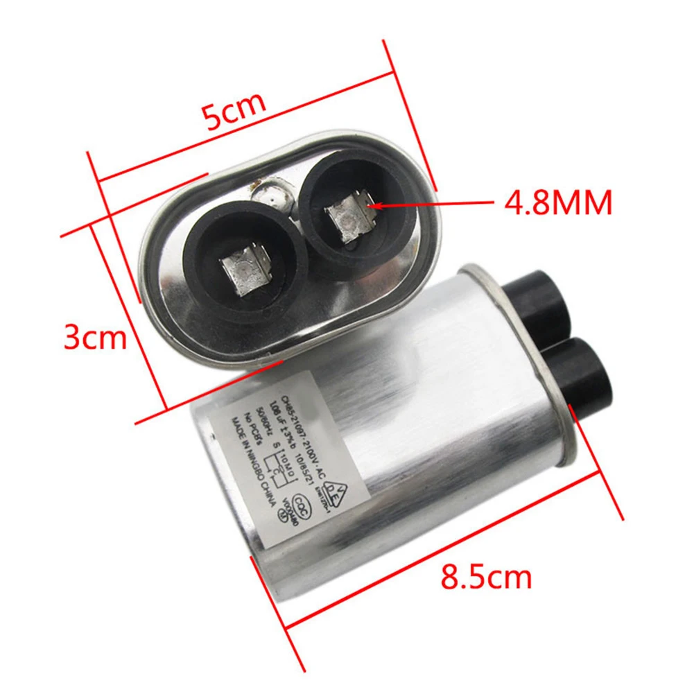 Microwave Oven High Voltage Capacitors 0.85uF / 0.9uF / 0.95uF 1.05uF 1.08uF Kitchen Appliance Microwave Oven Parts