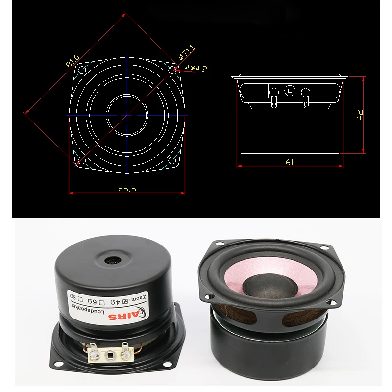 Hi-Fi 2.5インチ リボンツィーター スピーカー  2個 8Ω 15W Hi-Fi 2.5インチ リボンツィーター スピーカー 2個 8Ω 15W