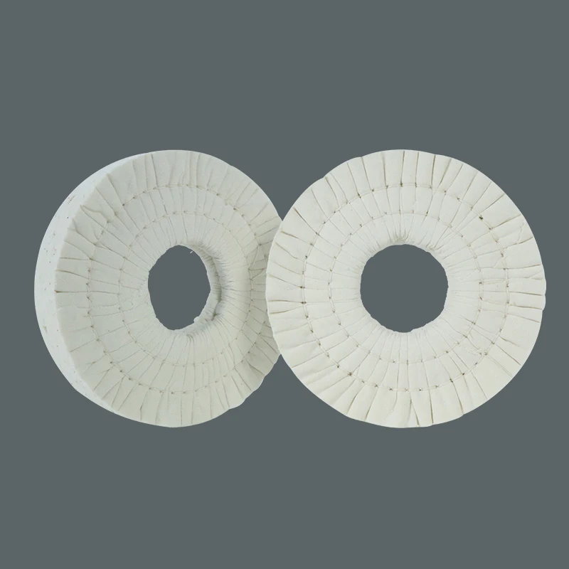 2PCS-2 Economic Type ing Wheel Pure Cotton Material Polishing Wheel For Edge Banding Machine 150*50*20mm