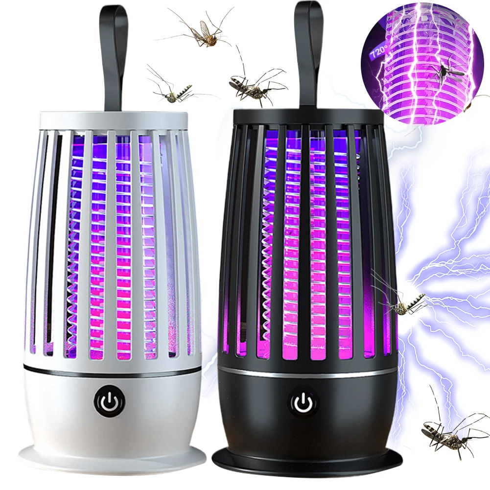 Electric Shock Bug Zapper Mosquito Killer Lamp Repellent UV Light Anti Mosquito Fly Insect Trap Outdoor Camping Lights