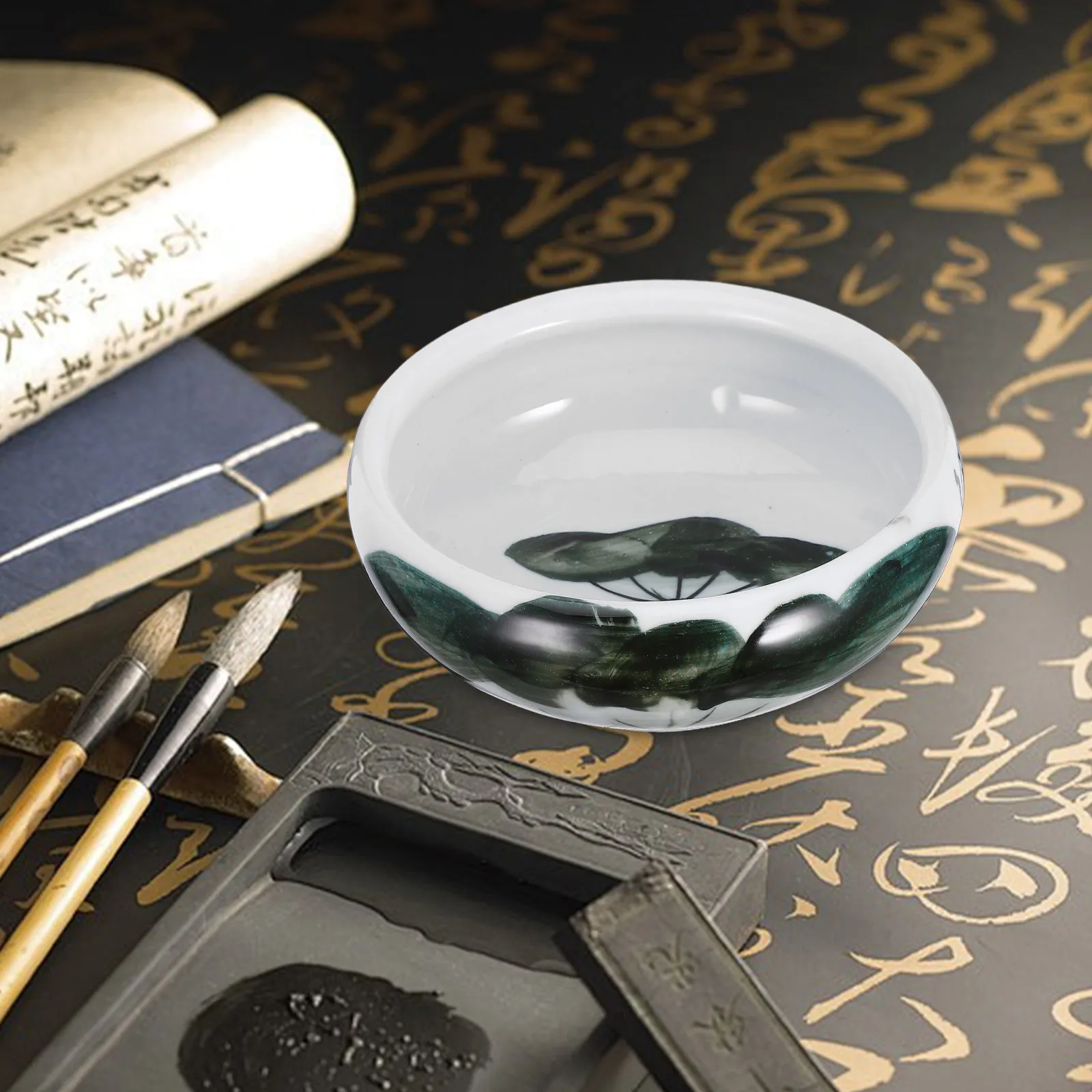 프리미엄 세라믹 잉크 플레이트 넓은 디자인으로 편리한 색상 혼합이 가능 견고한 제작 기술로 서예가와 예술가에게 적합