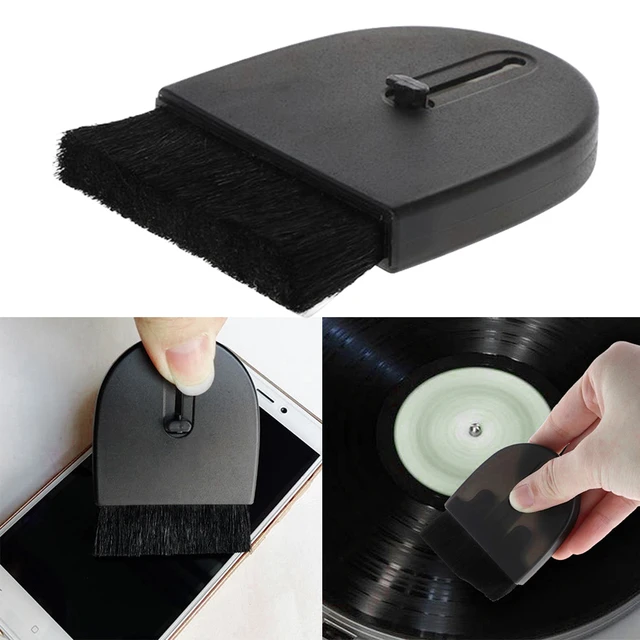 Limpiador de discos de vinilo antiestático, cepillo de limpieza, eliminador  de polvo para reproductor de discos de vinilo, eliminador de polvo, Kit de  limpieza de giradiscos - AliExpress