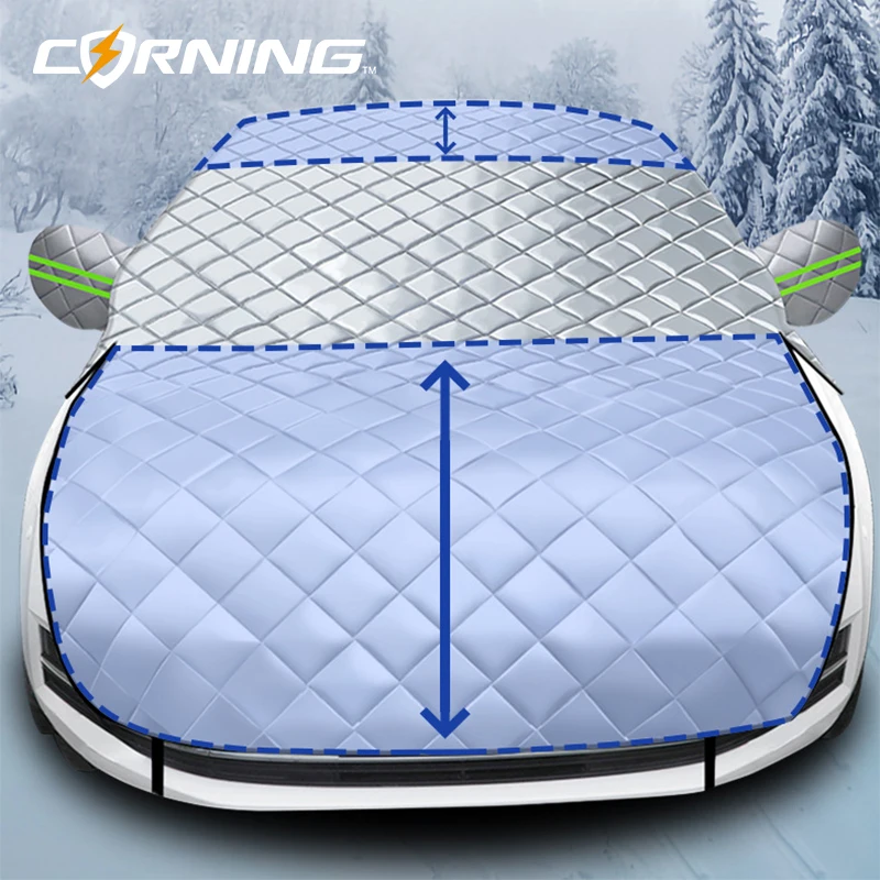 5-layer Thicken Car Snow Cover Car Windshield Hood Protection