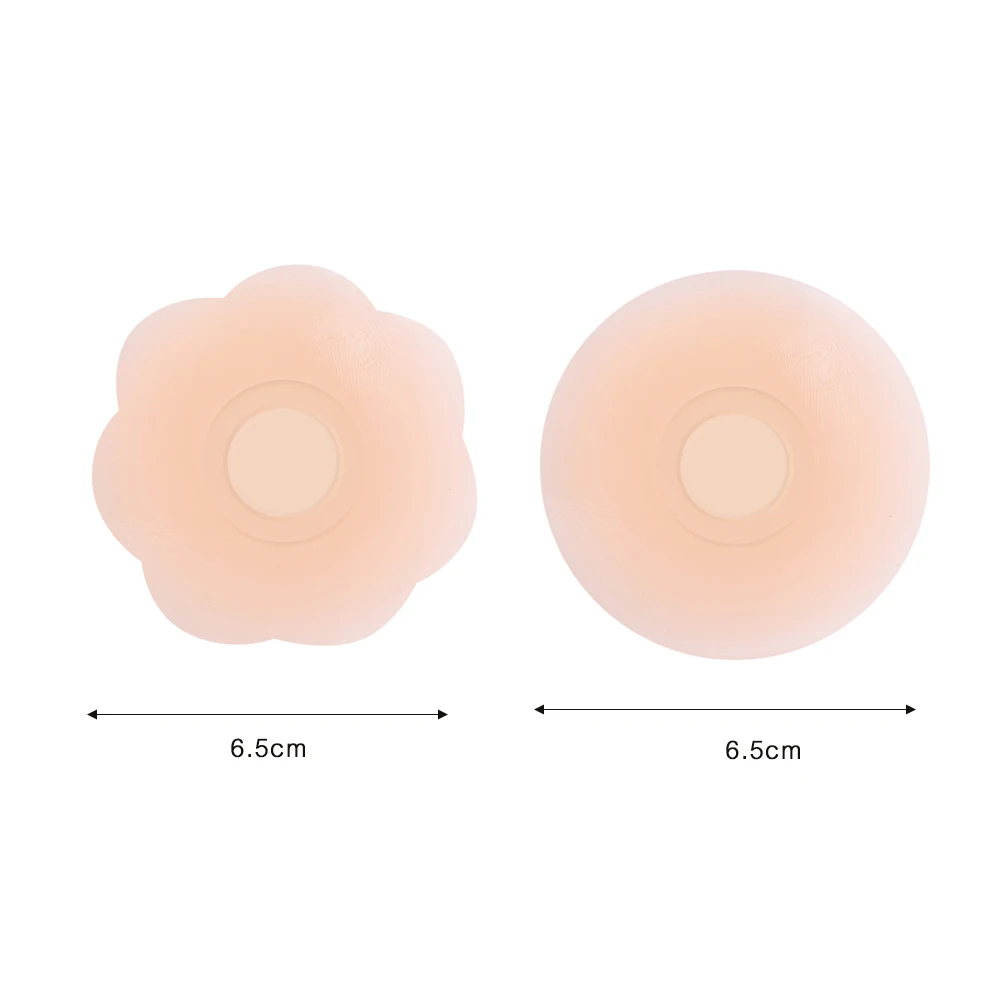 Silicone Nipple Covers Reusable Women Breast Petals Lift Up Strapless Invisible Bra Pasties Chest Pad Sticker Patch Cover