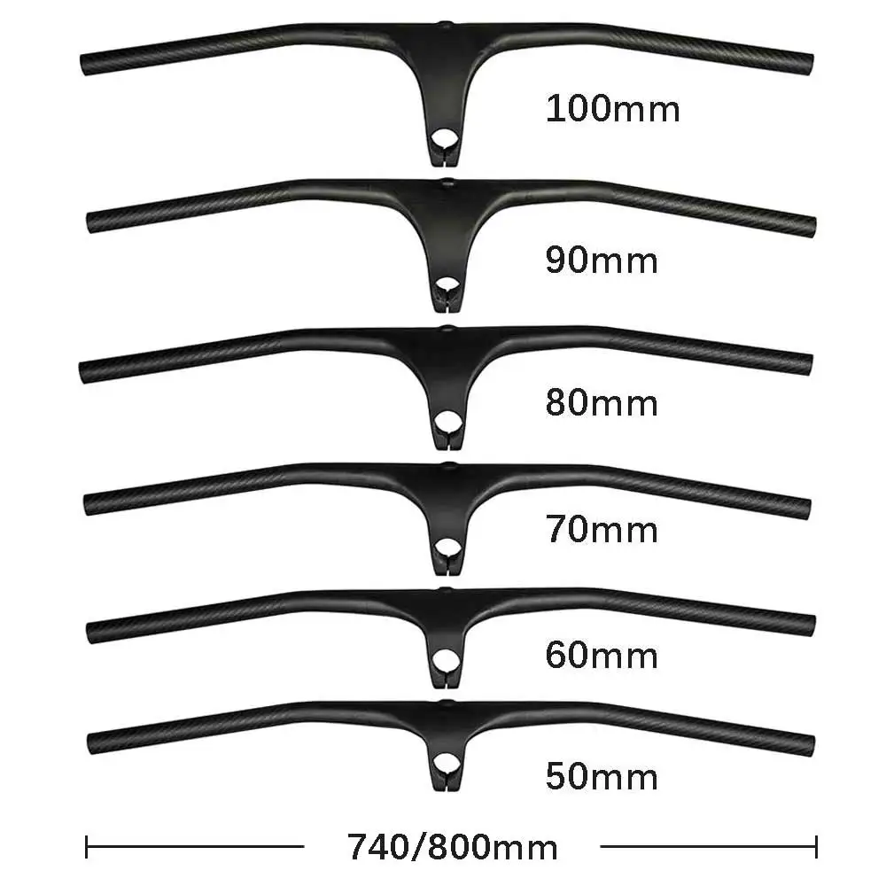 Mountain Bike Carbon Integrated Handlebar 28.6mm -22 Degree 700