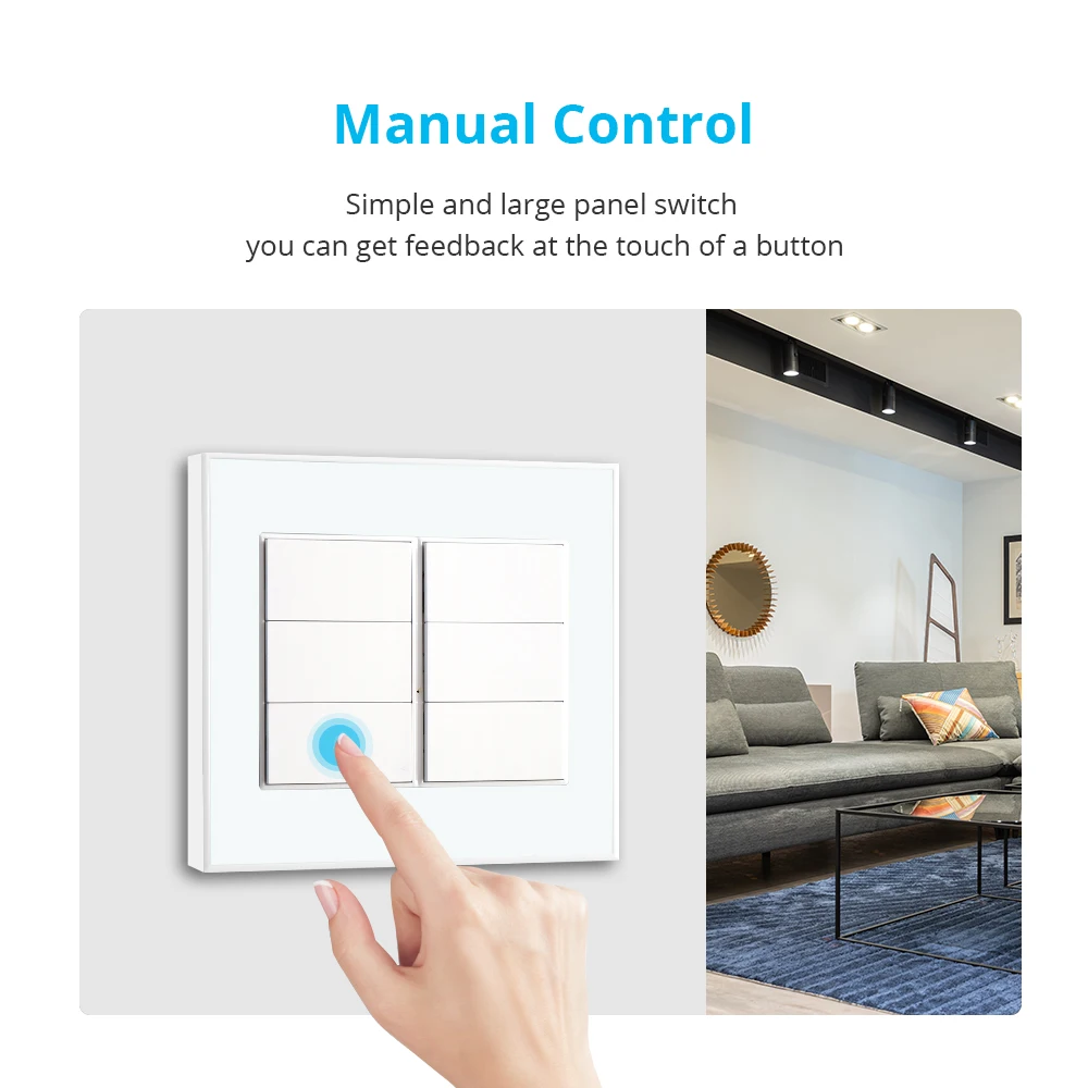Zemismart Tuya Zigbee 4x4 Interruptor Gangues Interruptor Botão Neutro Necessário Alexa Google Home Controle para Brasil Coreia - Image 4