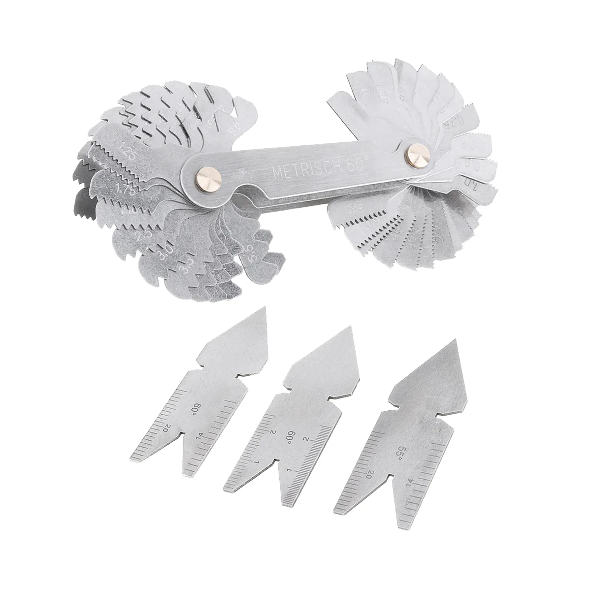 

Метрический винтовой манометр US SAE + набор инструментов метрического манометра 60 градусов