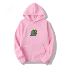 

Men's Hoodies Sweatshirt Women Pullover Funny Graffiti Print Sad Frog Hoodies Fashion Hip Hop Fleece Multicolor Hooded S-3XL