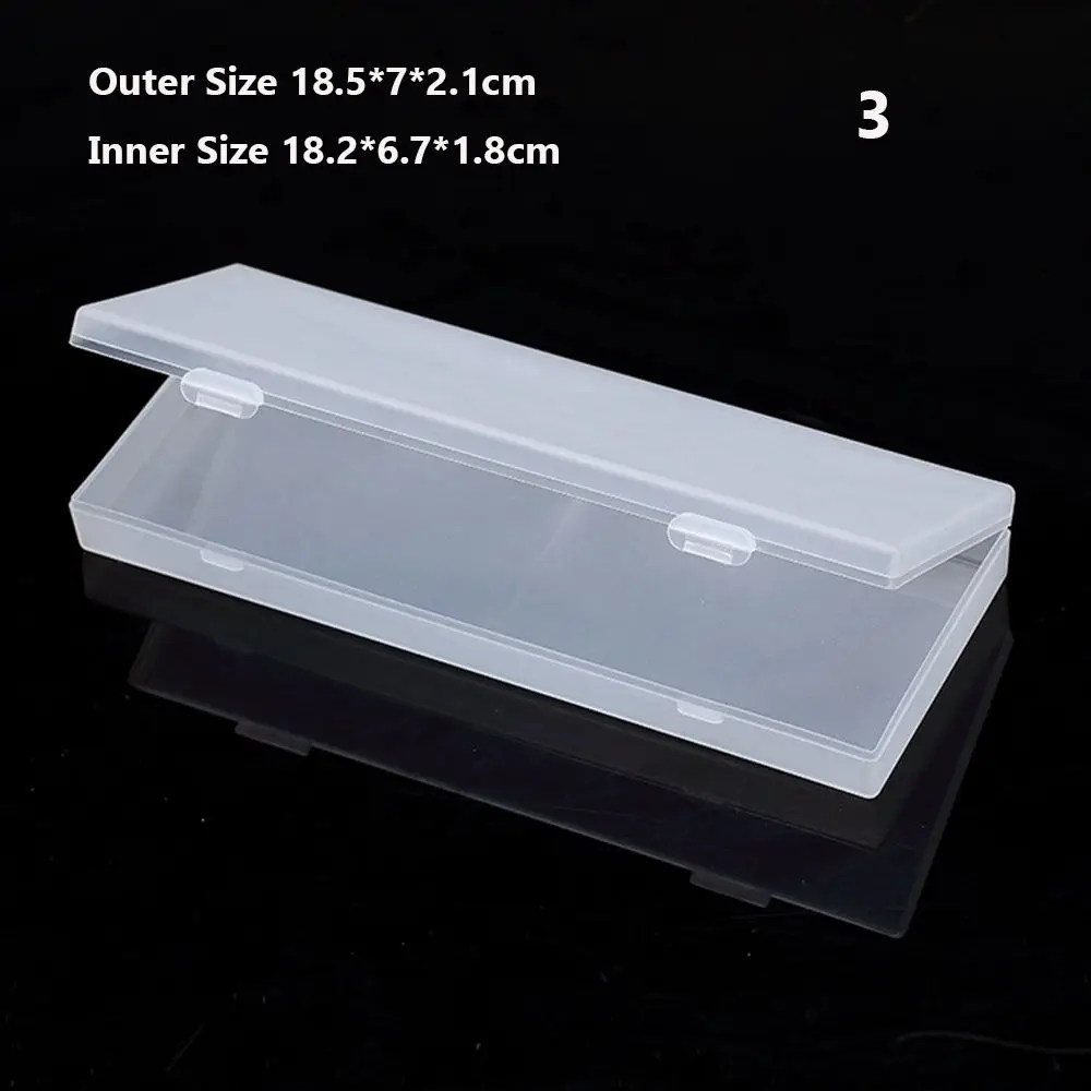 Compact Clear Plastic Jewelry Storage Box - Small Rectangle Organizer for Earrings, Rings, Beads