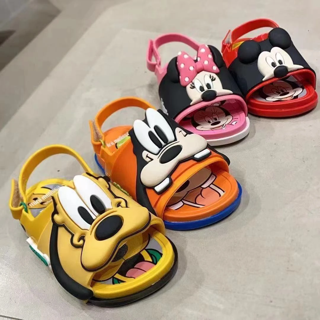 y zapatillas Melissa Disney niños, dibujos Goofy, Mickey, Pato Donald, zapatos de playa, 2021|Sandalias| - AliExpress