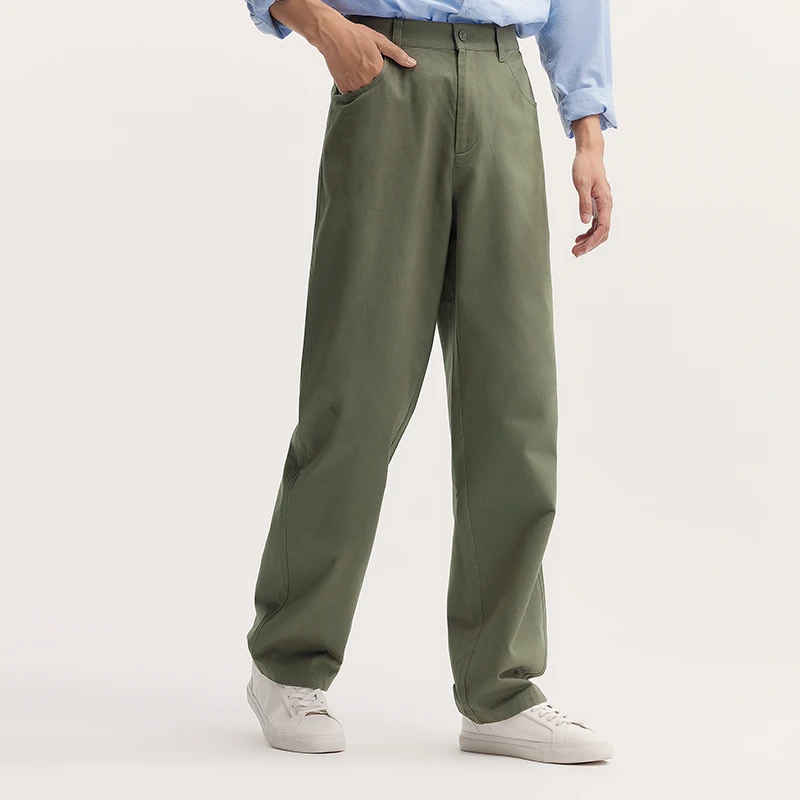 Semir Casual Pants Men 2024 Autumn New Mountain Series Loose Straight-Leg Long Pants Pure Cotton Trousers in Solid Colors 4
